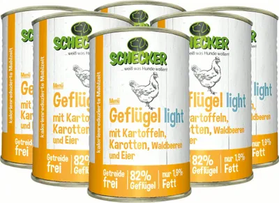 Produktbild von Geflügel light mit Kartoffeln, Karotten, Beeren, Ei 6 x 410g