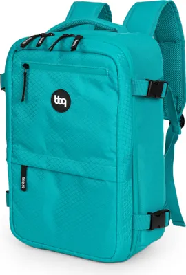 Zdjęcie produktu dla blnbag M6 - Plecak na bagaż podręczny 40x20x25 cm, Plecak podróżny pod siedzenie Plecak na laptopa Plecak podróżny Samolot Bagaż podręczny Bagaż kabinowy Ryanair Plecak podróżny max 20L, Aquagreen