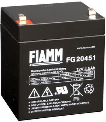 Produktbild von Fiamm FG20451 12 V 4,5Ah Blei Akku / Blei Akku / AGM Blei Vlies