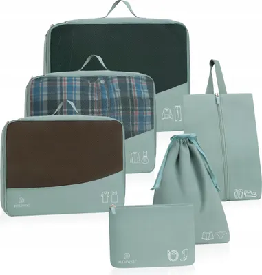 Image de BPO-02 GREEN 6 Organiseur pour valise de voyage