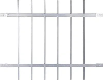 Produktbild von Alberts® Fenstergitter Friedberg f.Außenwand feuerverzinkt zum Aufschr. BxH 940x740 mm