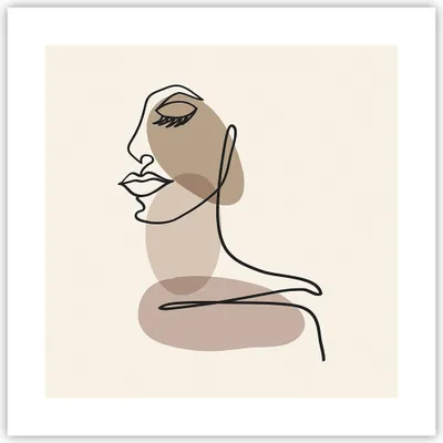 Produktbild von Poster - Poster ohne Rahmen - Linie Kunst Boho - 40x40 cm - Wand Bild - Wanddeko - Wandbilder - Kunstposter - Wandposter - Bilder - Kunstdruck - Wanddekoration - Wandbild - P2XAC40x40-4728