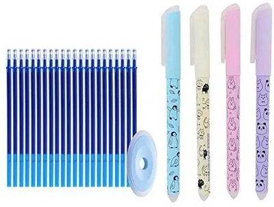 Produktbild von Famanu Kugelschreiber 0,38 mm - Nachfüllbare Kinder- und Schulstifte - Mehrfarbige Tinte