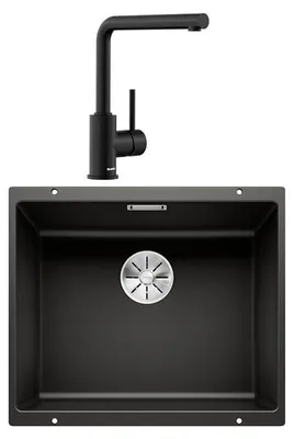 Image de Pack évier et mitigeur noir - Blanco - 528444 - subline 500-u