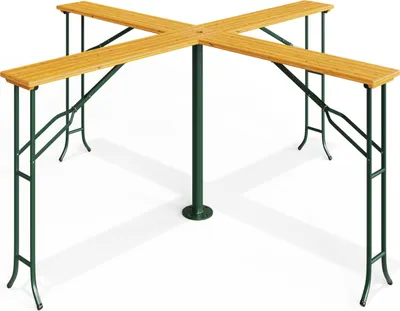 Produktbild von Casaria Stehtisch Quattro XXL Hoch Klappbar Bierzeltgarnitur Outdoor Indoor Hochtisch Klapptisch Bistrotisch Bartisch Biertisch Gartentisch Garten Holz
