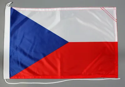Produktbild von Bootsflagge Tschechien 30x45 cm Motorradflagge Bootsfahne