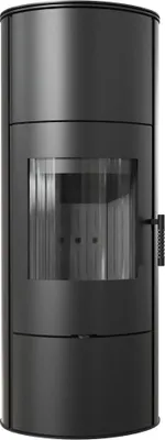 Produktbild von Kaminofen aus stahl KRATKI ROLLO Hoch Ø 150 7 kW schwarz Verkleidung