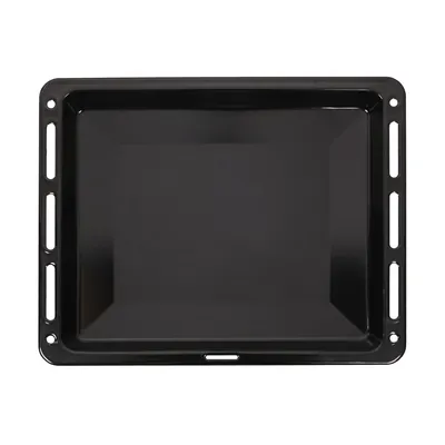 Produktbild von ICQN Backblech 460 x 370 x 30 mm Tief, Emailliert Fettpfanne für Backofen und Herd, Passend für Bosch Siemens Neff Constructa, Kratzfest & Rostfrei, 46 x 37.5 cm