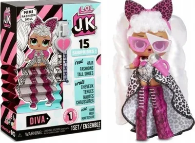 Imagen del producto de L.O.L. Surprise! Muñeca J.K. - Diva, Muñeca para niños, Para mujeres, 4 años, Para niñas, 88,9 mm, 390,909 g