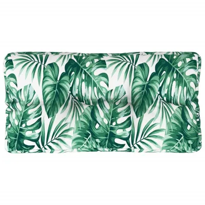 Obrázok produktu pre Poduška na paletovú pohovku vzor listov 70x40x12 cm látka