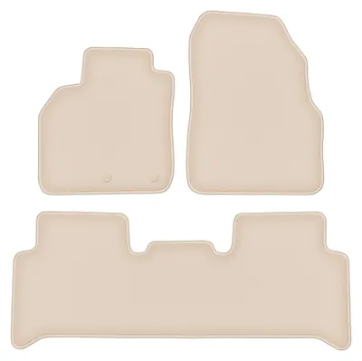 Image de Tapis de sol en moquette pour Renault Scenic II 2003-2009 (monospace) – jeu 4 pièces, beiges, sur mesure – Wielganizator FORTUNA