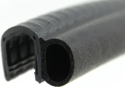 Produktbild von DS42 - PVC/ EPDM Kantenschutz Dichtungs Profil Gummi Dichtung seitlich - Klemmbereich 6 - 8 mm