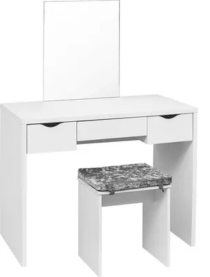 Produktbild von Schlafzimmer - Moderne Spiegel - Tisch - Weiss - Mit Stuhl - Luxus - Kleiderschrank