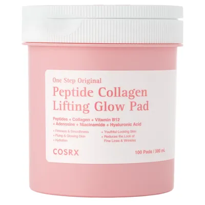 Productafbeelding van COSRX One Step Toning-pads voor de gezichtshuid, met collageen en peptiden, 100 stuks