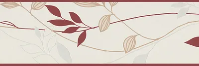 Produktbild von A.S. Création Bordüre Only Borders 9 creme rot 5,00 m x 0,17 m 249630
