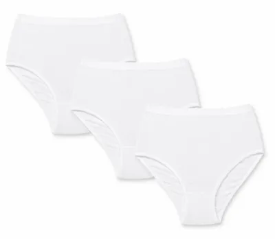Productafbeelding van J&C Damen tailleonderbroek, 3-pack, katoen, wit, maat S, model H301, AI-gegenereerde afbeelding