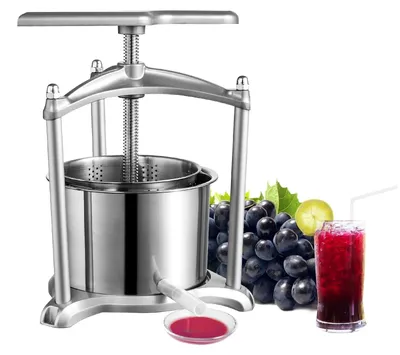 Immagine prodotto di Centrifuga manuale per succhi - Spremiagrumi manuale - Spremiagrumi per frutta manuale - 6 litri - Spremiagrumi per arance e uva