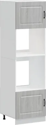 Image de vidaXL Armoires pour cuisinière 2 pcs. Kalmar Gris Sonoma Matériau dérivé du bois