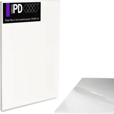 Obrázok produktu pre Plexisklo číre 80x120 cm (Hrúbka 3 mm) – Priehľadná akrylová doska PMMA – Liate plexi (GS)
