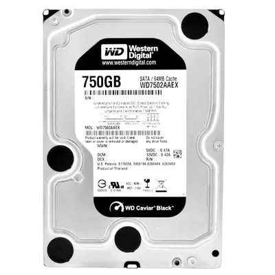 Produktbild von Festplatte Western Digital 750GB WD7502AAEX 64MB 7200U/min Sata III 3,5" Zoll
