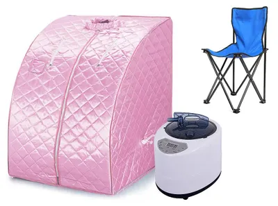 Produktbild von Dampfbad, tragbares Design, einstellbare Temperatur, Rosa