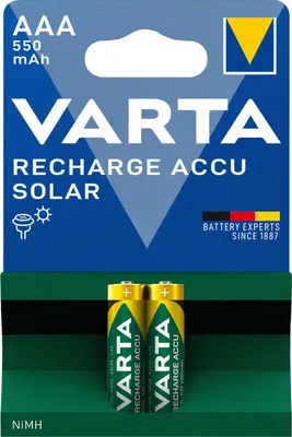 Zdjęcie produktu dla Varta Akku RECHARGE Solar    AAA HR03  550mAh           2St.