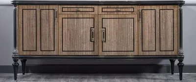 Produktbild von Casa Padrino Luxus Barock Sideboard Braun / Schwarz 228 cm - Barock Möbel