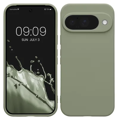 Produktbild von kwmobile Handyhülle für Google Pixel 10 Hülle - weiches Handy Silikon Case - Schutzhülle Cover - Graugrün