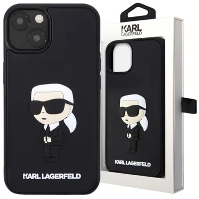 Produktbild von Etui Karl Lagerfeld Klhcp14M3Drkink Na Iphone 14 Plus 6.7"" - Czarne Rubber Ikonik 3D