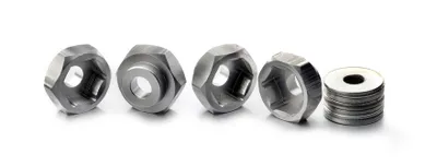 Produktbild von Absima Aluminium Radadapter 12mm auf 17mm (4 St.) inkl. Beilagscheiben