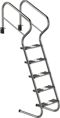 Produktbild von Eichenwald Poolleiter Modell 53 Treppenleiter mit Sicherheitsstufe Leiterlänge 1562mm 5 Stufen