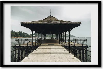 Produktbild von Bild 60x40 MDF-Rahmen, Wandkunst Pier in Hong Kong