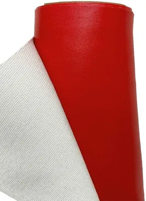 Image de Similicuir pour couture, rouge, 100 cm x 140 cm, vendu au mètre