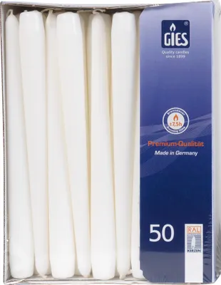 Produktbild von PROFILine - Spitzkerzen 50er-Packung, weiss