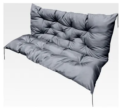 Produktbild von Auflage für Hollywoodschaukel, Sitzkissen für Gartenmöbel, wasserdichtes Schaukelkissen (Grau, 180x60x50cm)