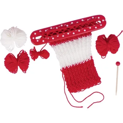 Produktbild von goki 58509 Strickrahmen, rot (1 Stück)