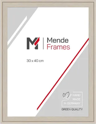 Produktbild von MendeFrames Holzrahmen H120 creme 15x21 cm mit Antireflexglas
