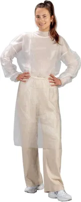 Produktbild von Medi-Inn PP-Besucherkittel - 115 x 137 cm - weiß - 100 Schutzkittel