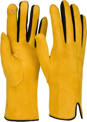Productafbeelding van styleBREAKER touchscreen handschoenen voor dames, met contrasterende kleuren en fleecevoering | warme winterhandschoenen | zachte, elastische thermohandschoenen