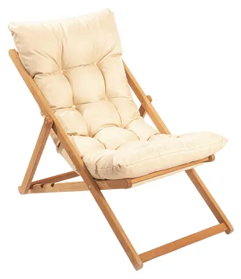 Produktbild von Dmora Gartenstuhl Coghinass Braun, Verstellbare Rückenlehne, ein Stuhl