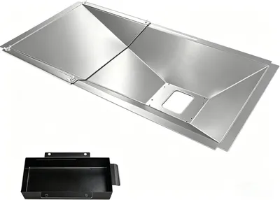 Productafbeelding van Vetopvangbak met druipplaat 60 cm tot 80 cm, voor gasbarbecue, voor tuin
