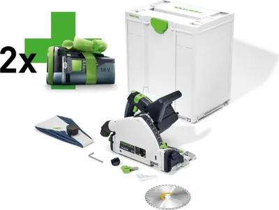Produktbild von Festool Akku-Tauchsäge TSC 55 KEB-Basic- 5,0 inkl 2 Stück Akkupack BP 18 Li 5 Ah 577025