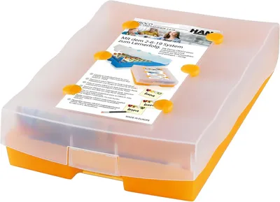 Produktbild von HAN Croco 2-6-19 Lernkartei, Max. Anzahl der Karten: 2.000 Karten, Transluzent/Orange, DIN A8, 9988-613