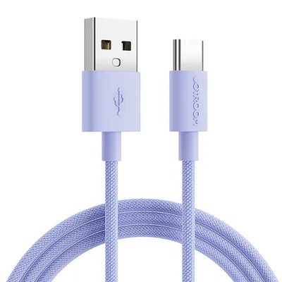 Produktbild von Joyroom-Kabel USB zu Lightning Lade-/Datenkabel 2,4A 1m lila (S-1030M13)
