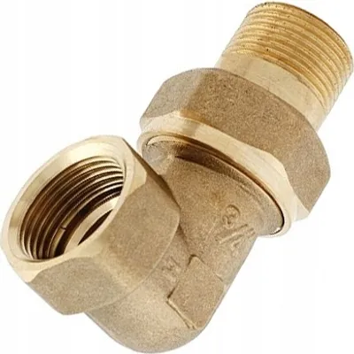 Image de Vis À Angle Titane 1" Sans Joint Torique Raccord En Laiton Renforcé 98 Mm
