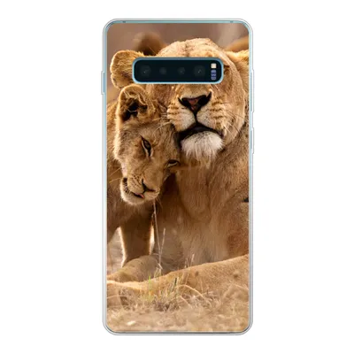 Produktbild von MuchoWow® Handyhülle Schutzhülle Hülle für Samsung Galaxy S10 Plus Löwe - Wilde Tiere - Jungtier Silikon Softcase Handy Hülle - Schutzhülle
