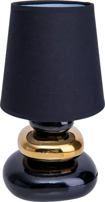Produktbild von Näve Leuchten Tischleuchte STONEY mit E14 Tischleuchte STONEY mit E14 Tischleuchten - Keramik Tischleuchte "STONEY" blau, Tischlampe im Retro Style, aus Keramik in blau, 31 cm hoch, Ø 16 cm, E14-Fassung – Schnurschalter