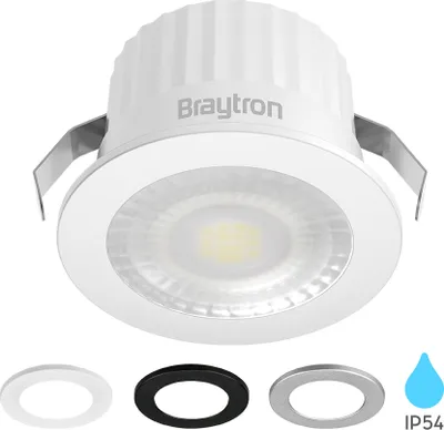 Produktbild von Braytron LED Minispot 3W klein Einbauleuchte Einbauspot Einbaustrahler 3 Blenden IP54 230V 4000K