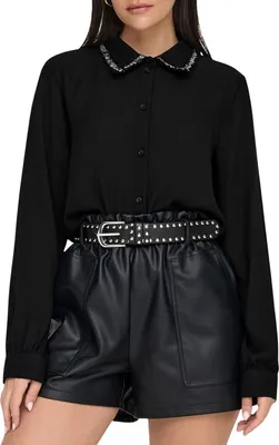 Produktbild von ONLY Damen Bluse Aya mit dekorativem Kragen-Detail und normaler Passform