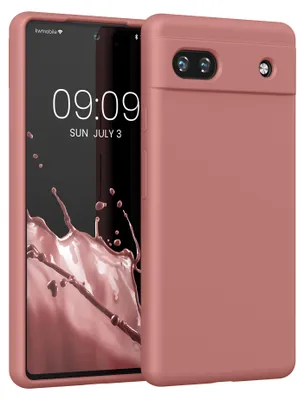 Produktbild von kwmobile Handyhülle für Google Pixel 6a Hülle, für Pixel 6a Case - Hülle Silikon - kabelloses Laden - Winter Rose